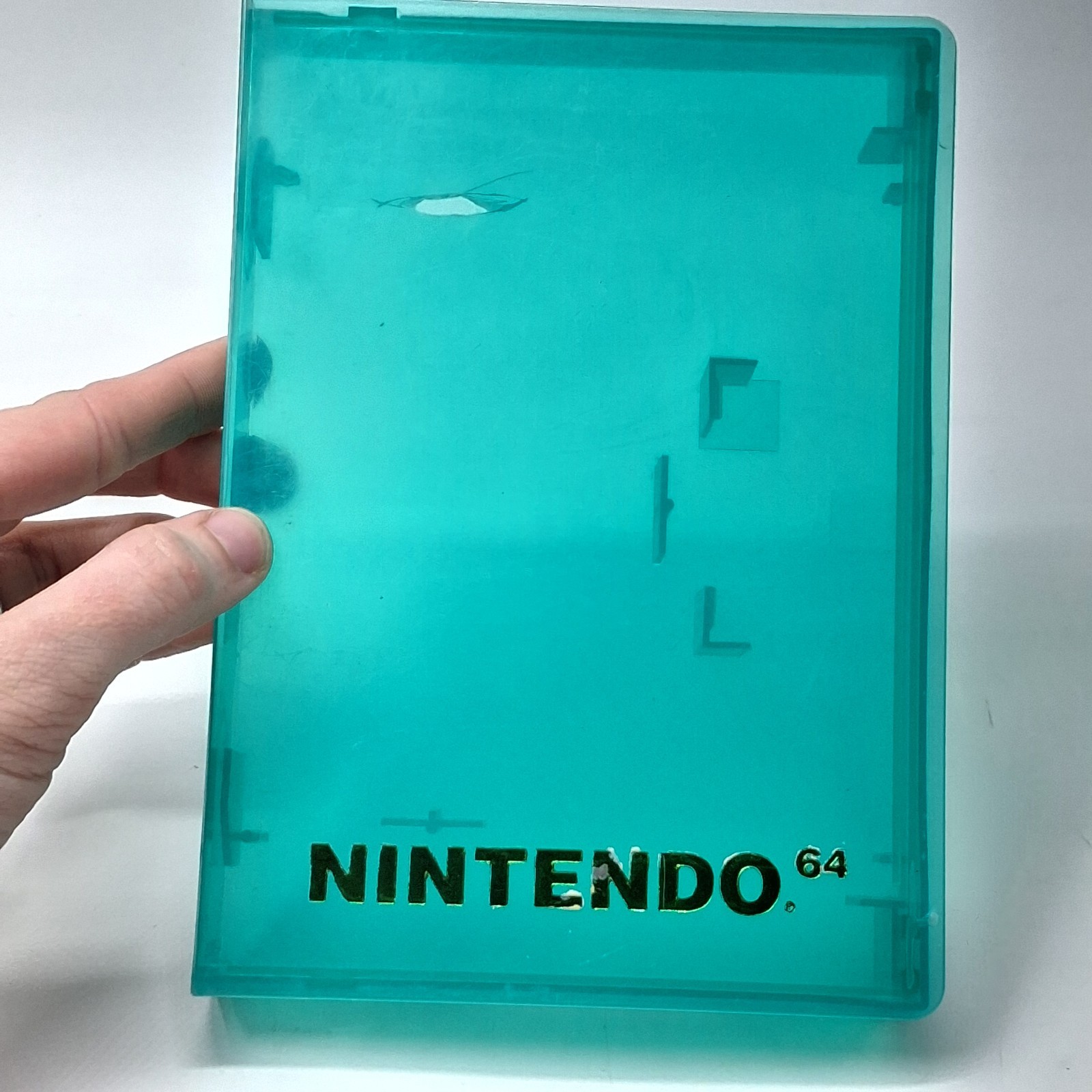 Nintendo 64 N64 Hard Plastic Clamshell Cases 3 OEM Green & Clear Lot Of 6