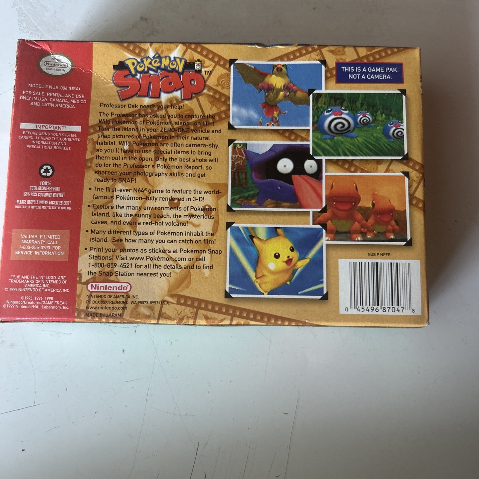 Pokemon SNAP Catching Pokémon Is Snap Nintendo 64 N64
