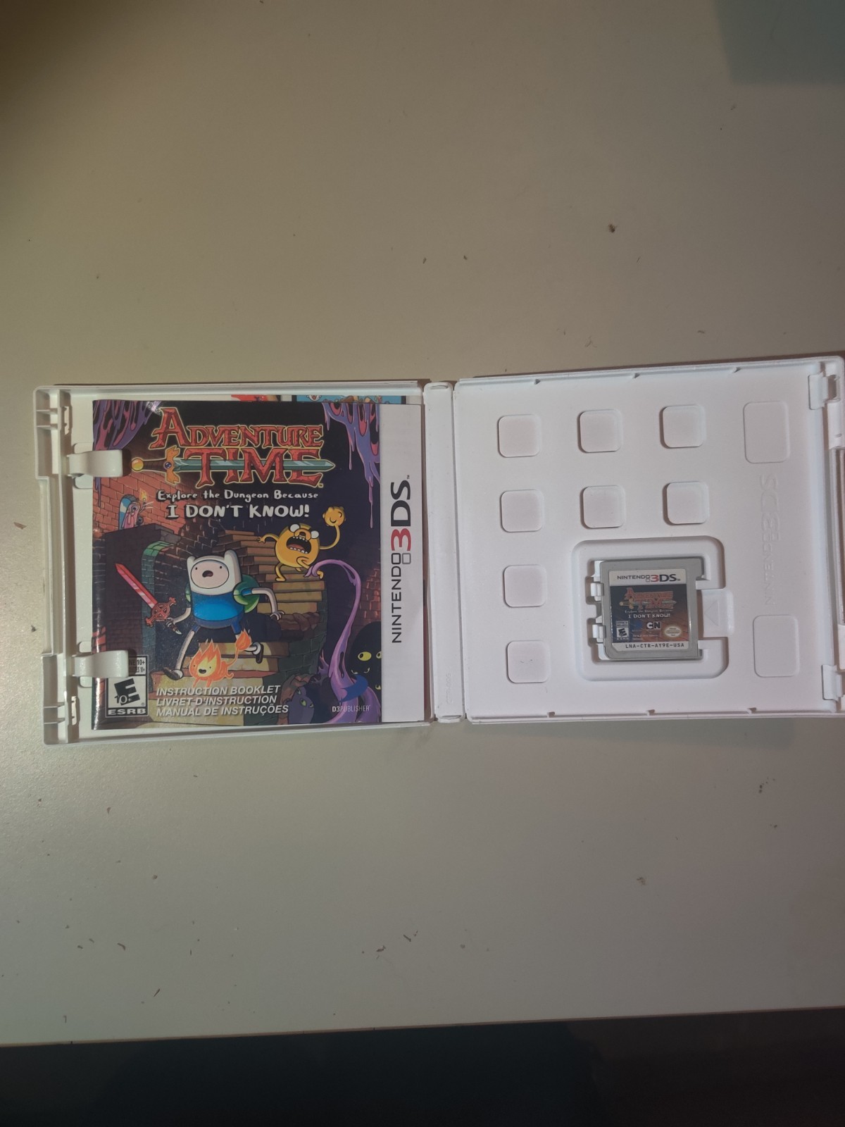 D3Publisher Adventure Time: Explore the Dungeon Because I DON’T KNOW! 3DS Manual