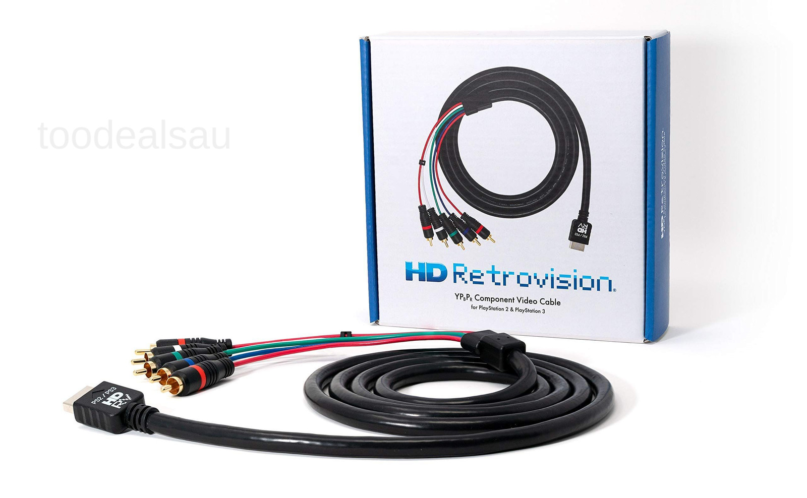 HD Retrovision Premium YPbPr Component Video Cable for PlayStation 2/3 6 feet