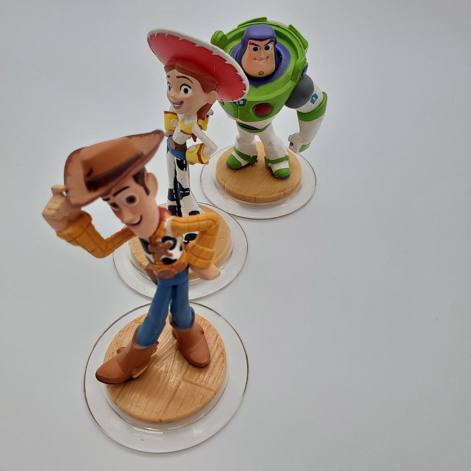 Disney Infinity lot of 3 Toy Story Woody Jessie Buzz Lightyear Cake Topper EUC