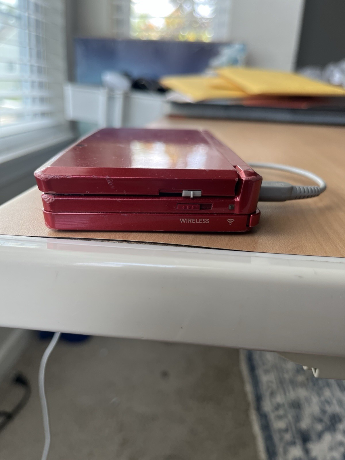 Nintendo 3DS Red Console North America OEM Charger+Pokemon Y READ SHIPS TMR