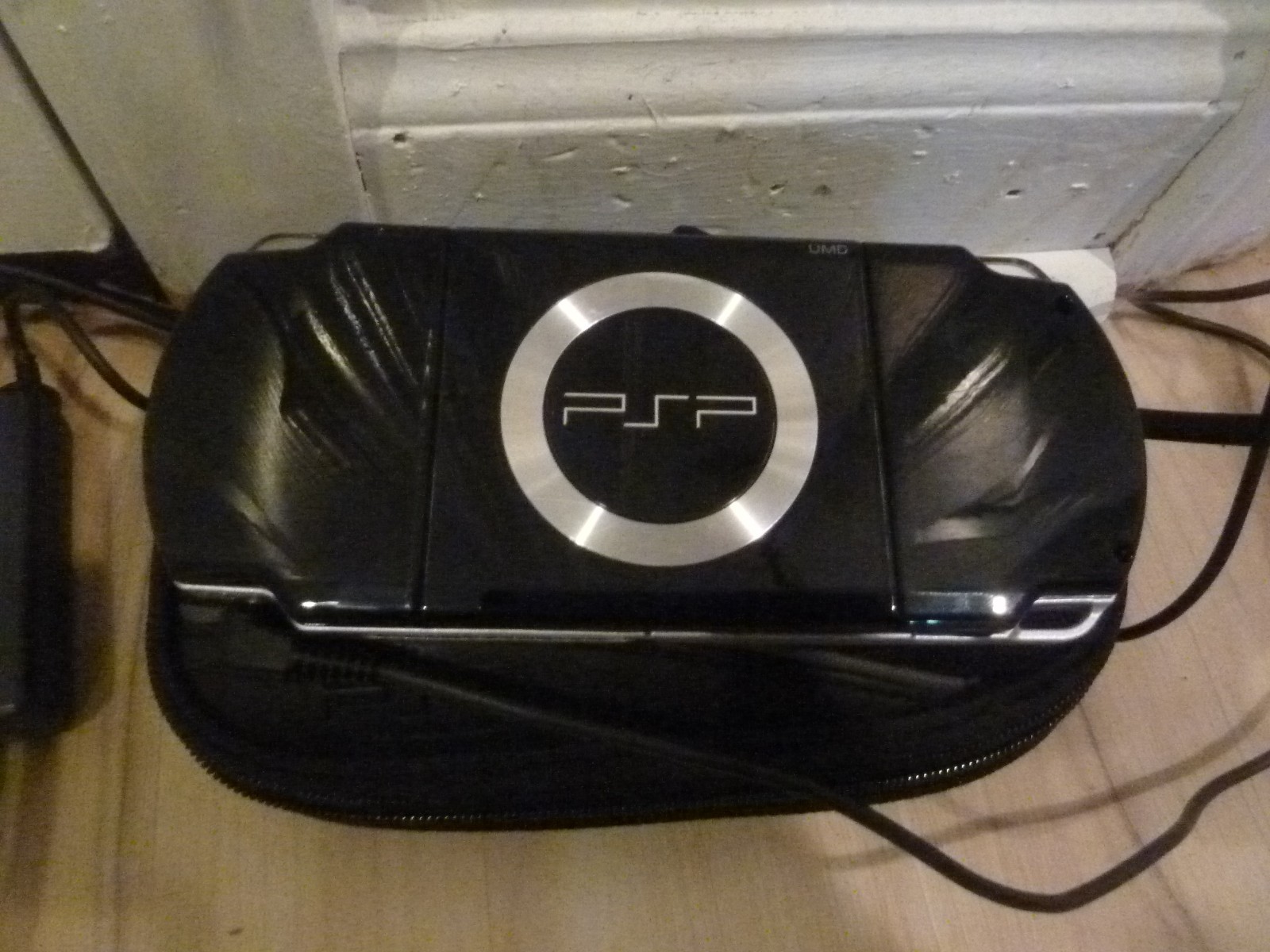 Sony PSP 2001 Black Console + battery, charger, games, carrying case PLEASE READ