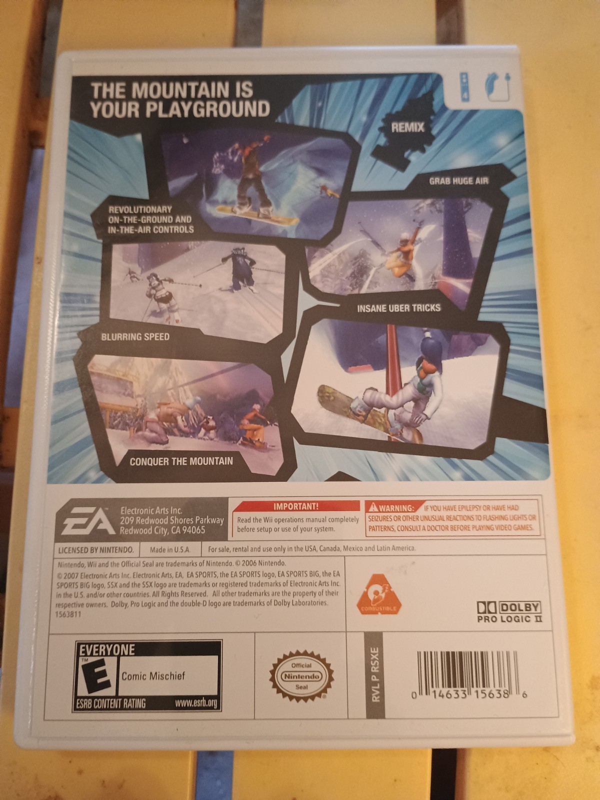 EA Sports BIG SSX Blur Nintendo Wii E Sports Snowboarding 2006 SSX Series