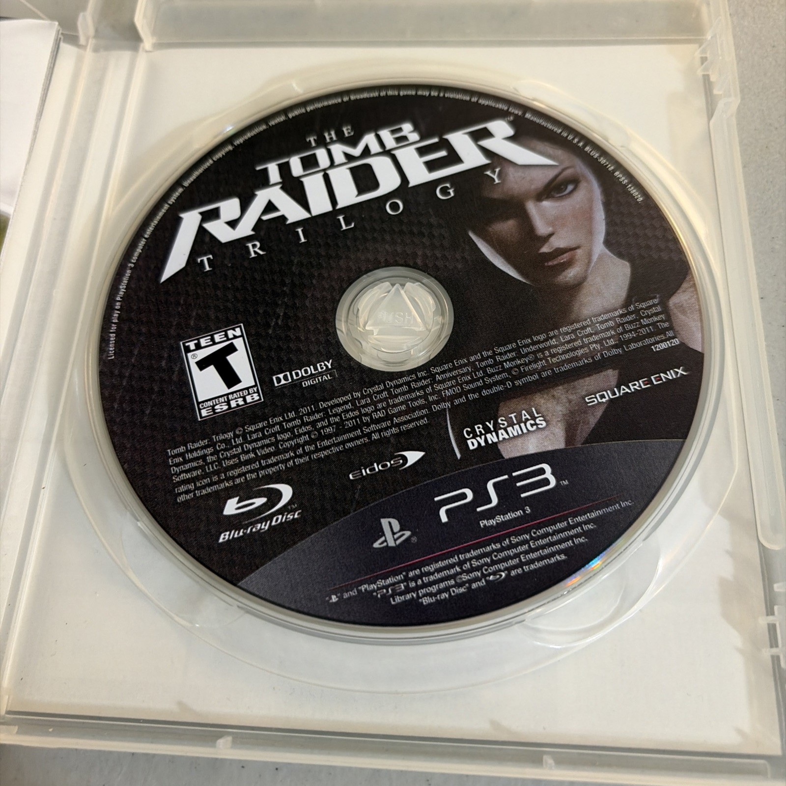The Tomb Raider Trilogy Sony PlayStation 3, 2011, Complete in Box.