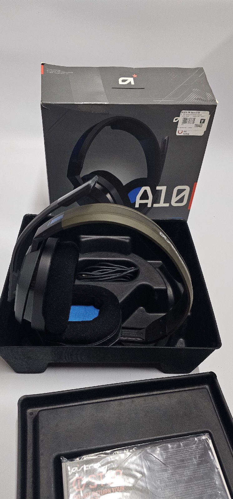Logitech Astro A10 Wired Stereo Gaming Headset – Blue/black – For PS4