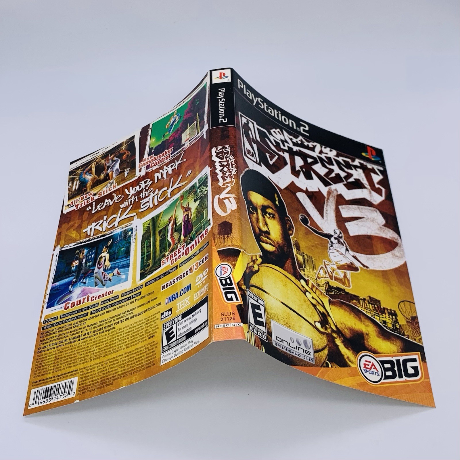 NBA Street V3 Sony PlayStation 2 PS2, 2005 EA Sports Big – No Manual Tested