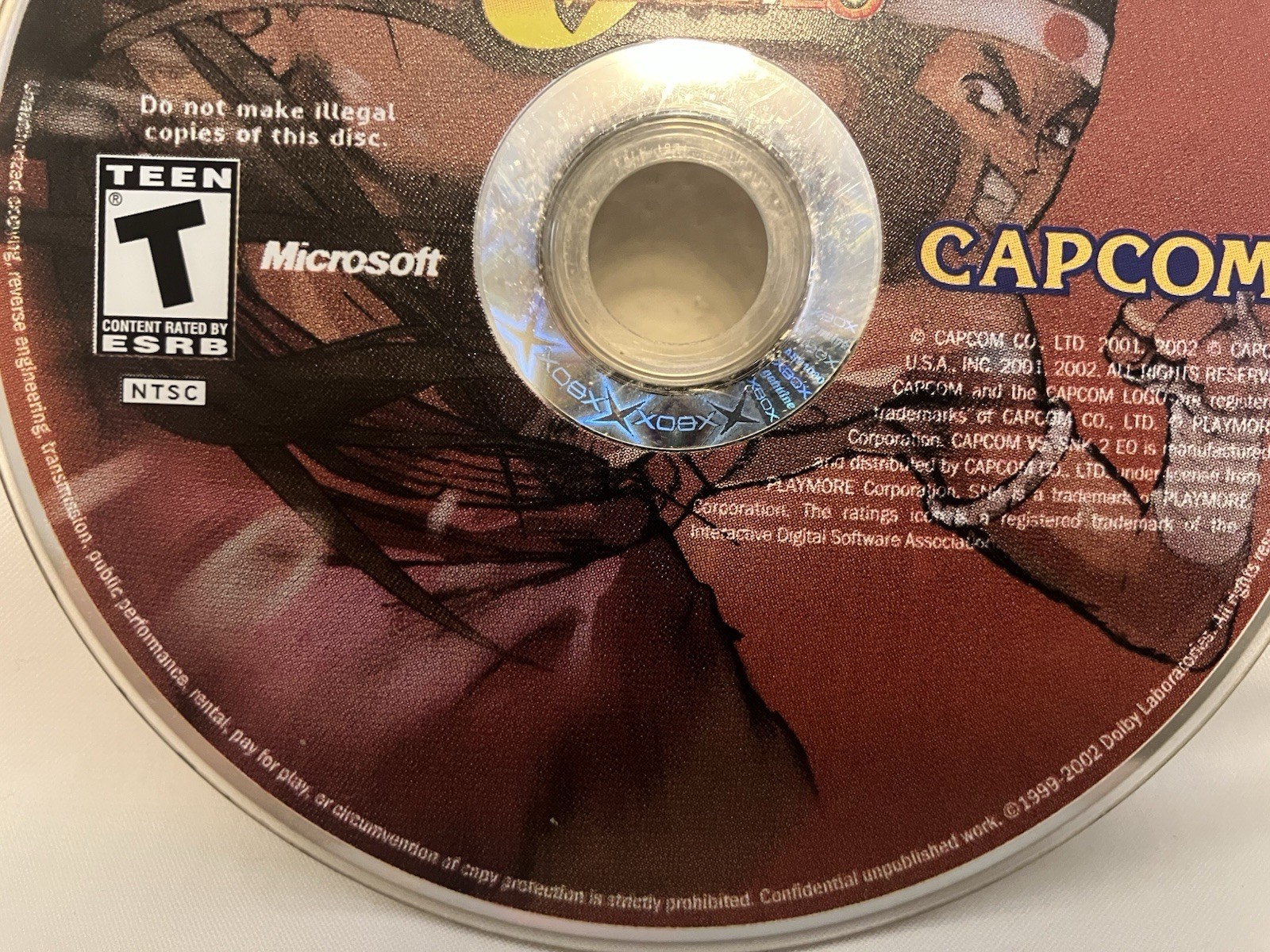 Capcom vs. SNK 2: EO Microsoft Xbox Disc Only Tested & Works Fast Free Shipping!