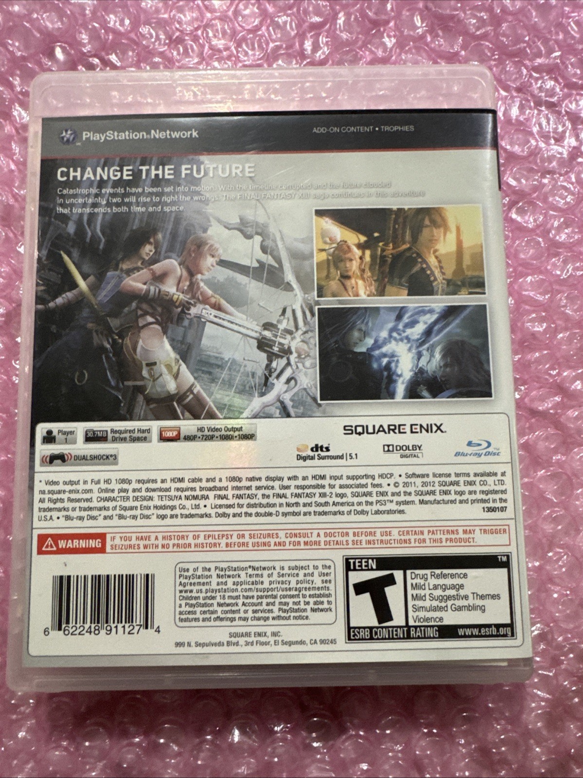 Square Enix Final Fantasy XIII-2 Sony PlayStation 3