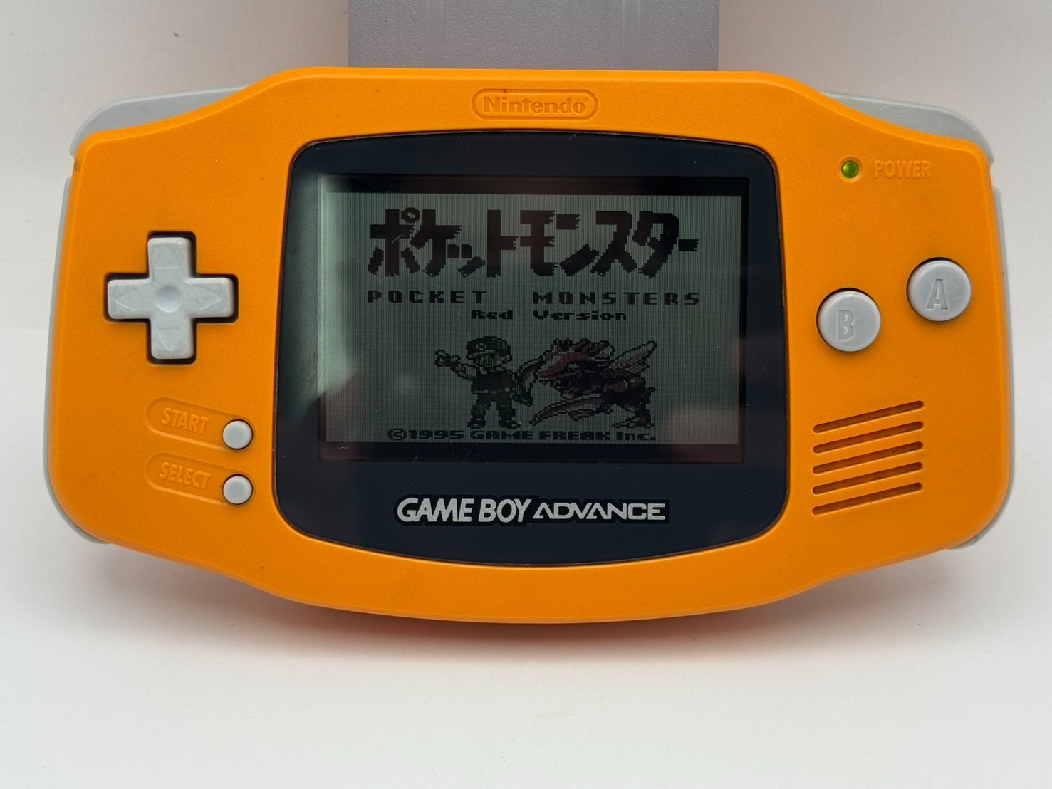 Nintendo Game Boy Advance Orange AGB-001 Console Japan Tested