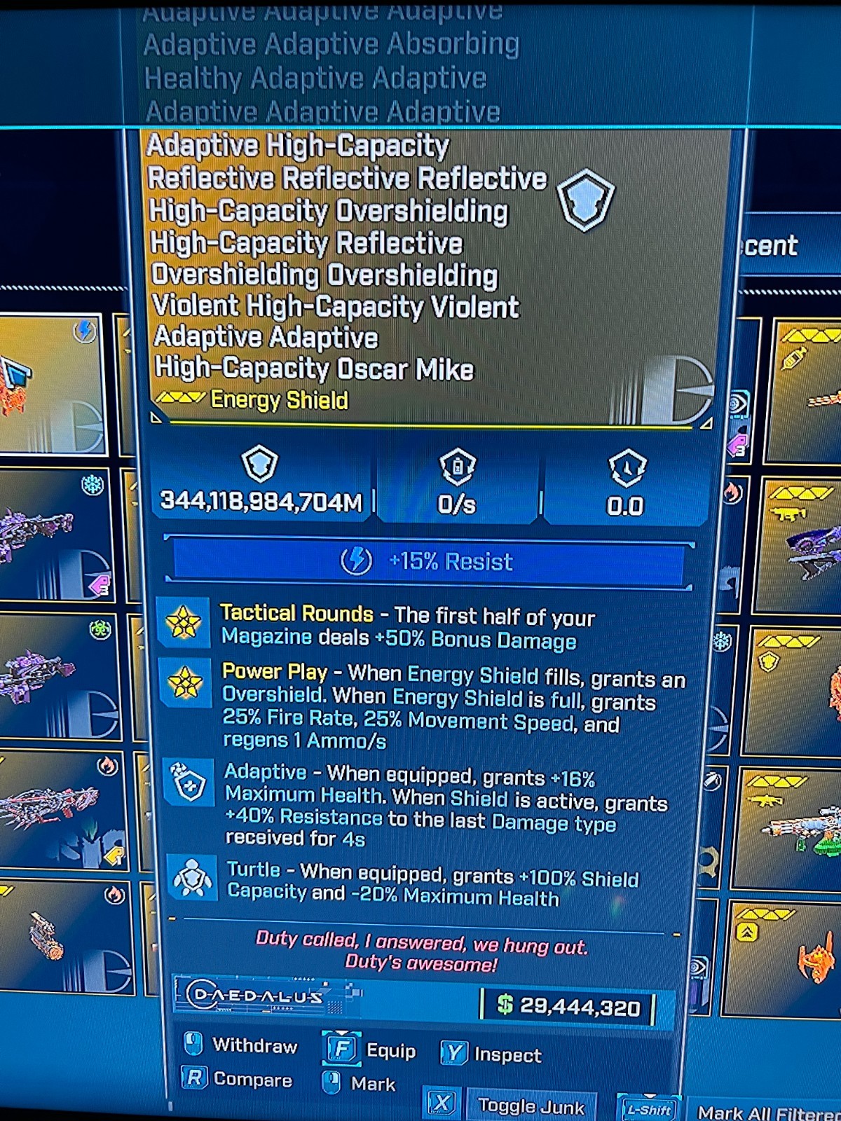 Borderlands 4✨ MODDED LEVEL ONE GOLDEN GOD SHIELD SPEED LVL 1 BL4✅PC-PS-XBOX✨