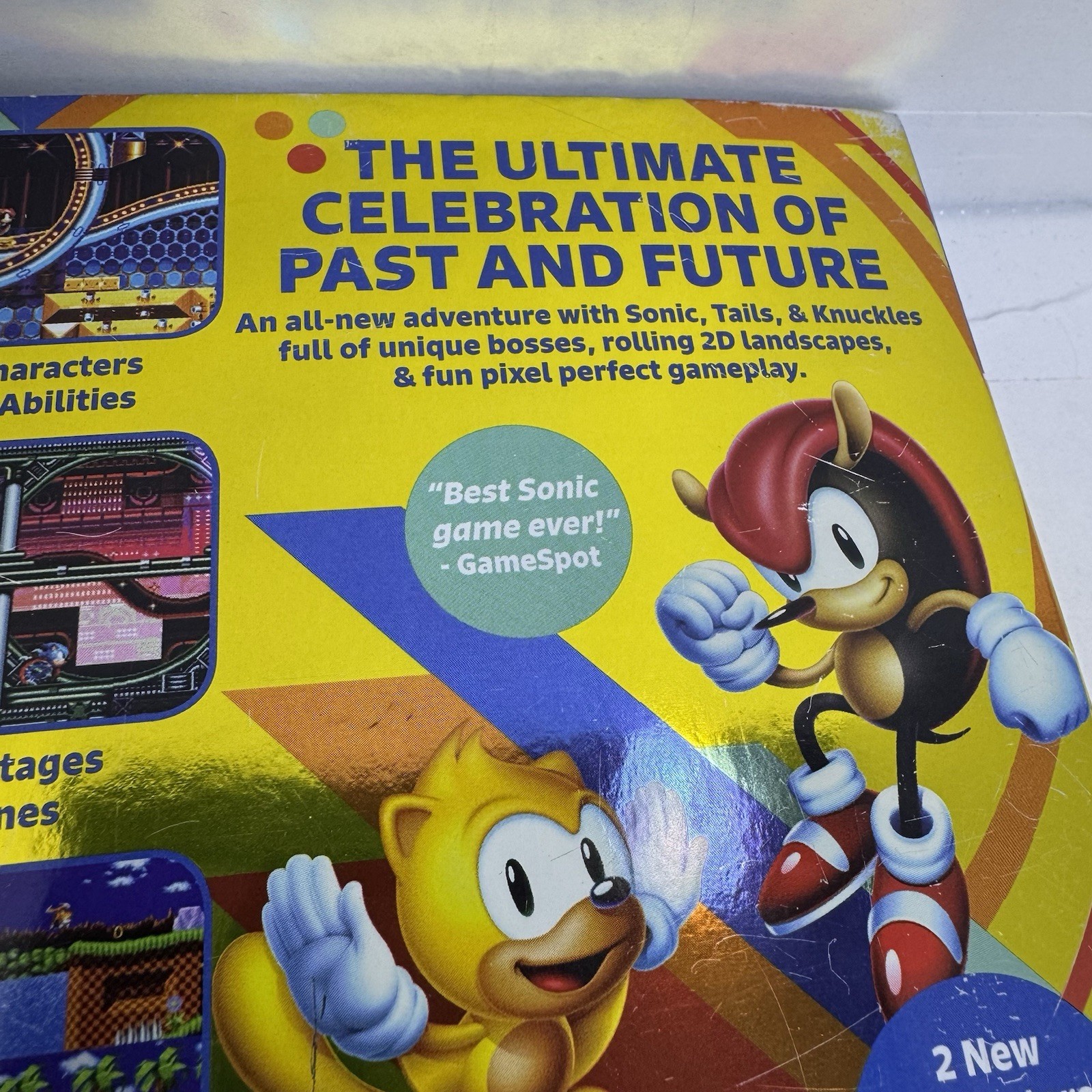 Sonic Mania Plus With Sleeve, Reversible Cover and Art Book PS4 Tested