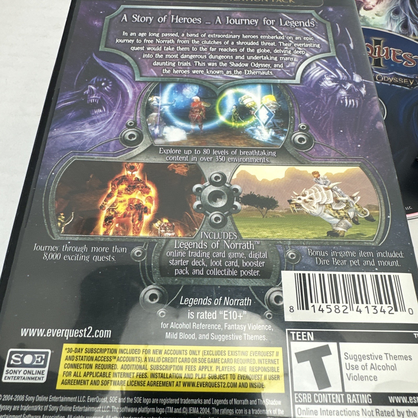 Everquest II The Shadow Odyssey (PC DVD-ROM 2009) Poster Complete