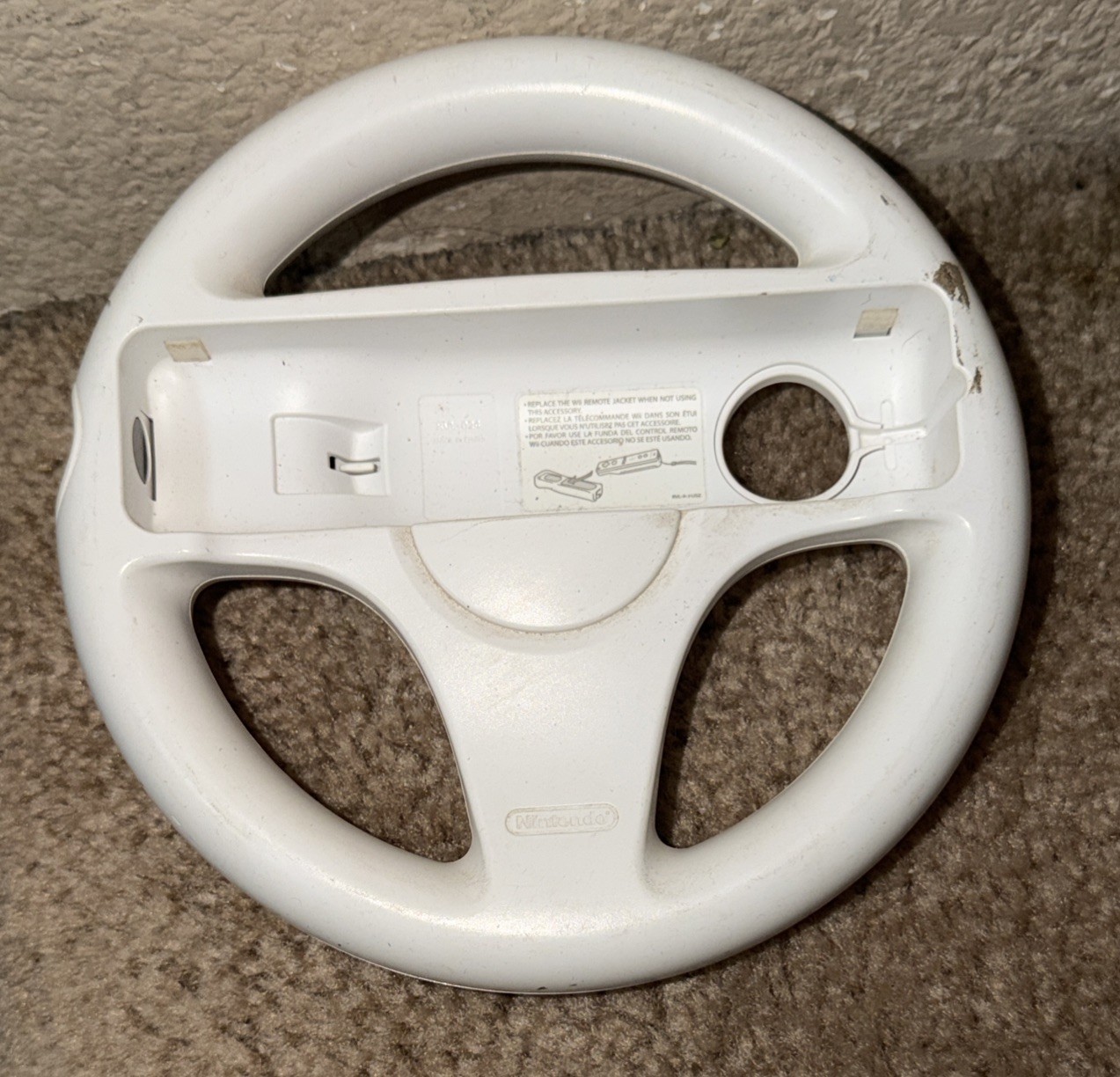 Wii Racing Steering Wheel OEM RVL-024 Official Mario Kart Wheel (Nintendo Wii)