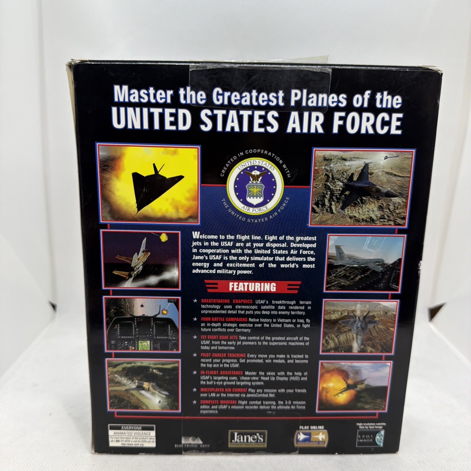 Jane’s USAF United States Air Force Combat simulations PC CD Big Box Complete