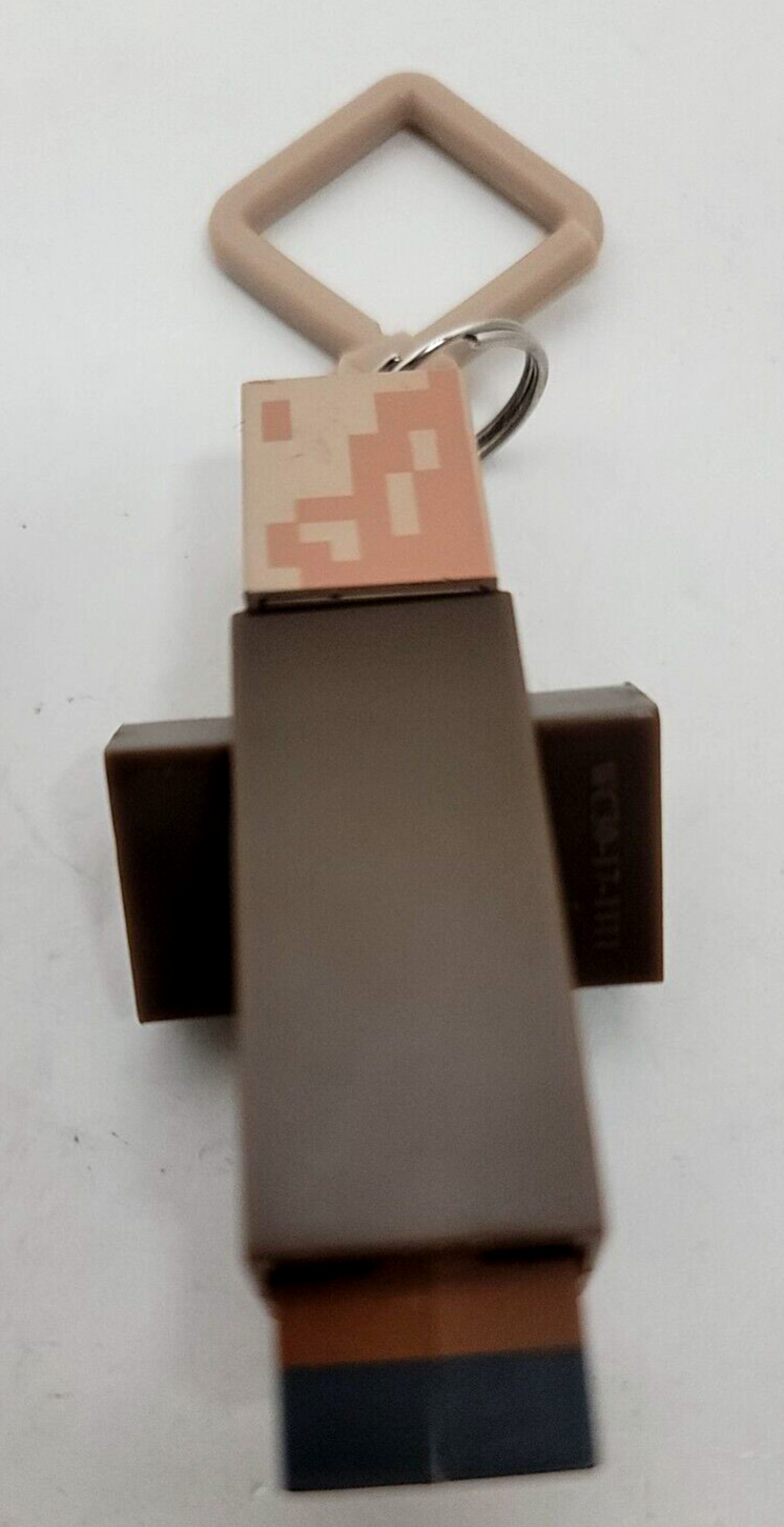 Minecraft Figures Backpack/Bag Clip/Hangers Lot of 3 Steve Sword Villager