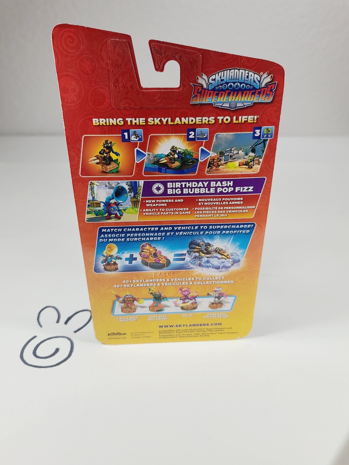 SEALED Skylanders SuperChargers Birthday Bash Big Bubble Pop Fizz