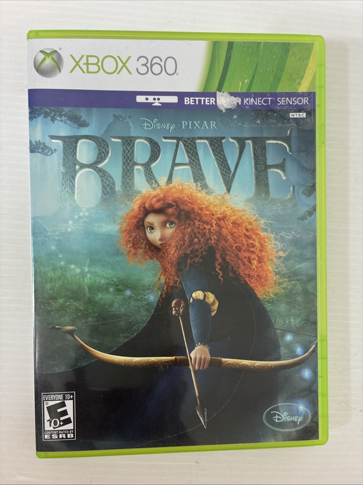 Brave Disney Pixar Xbox 360 Video Game Better With Kinect Rated E10+ NTSC
