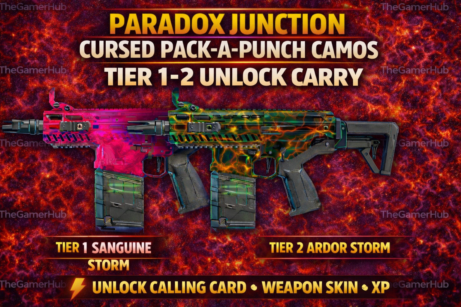 Paradox Junction Tier 1-2 Cursed Pack a Punch Camos FAST Black Ops 7 BO7 Zombies