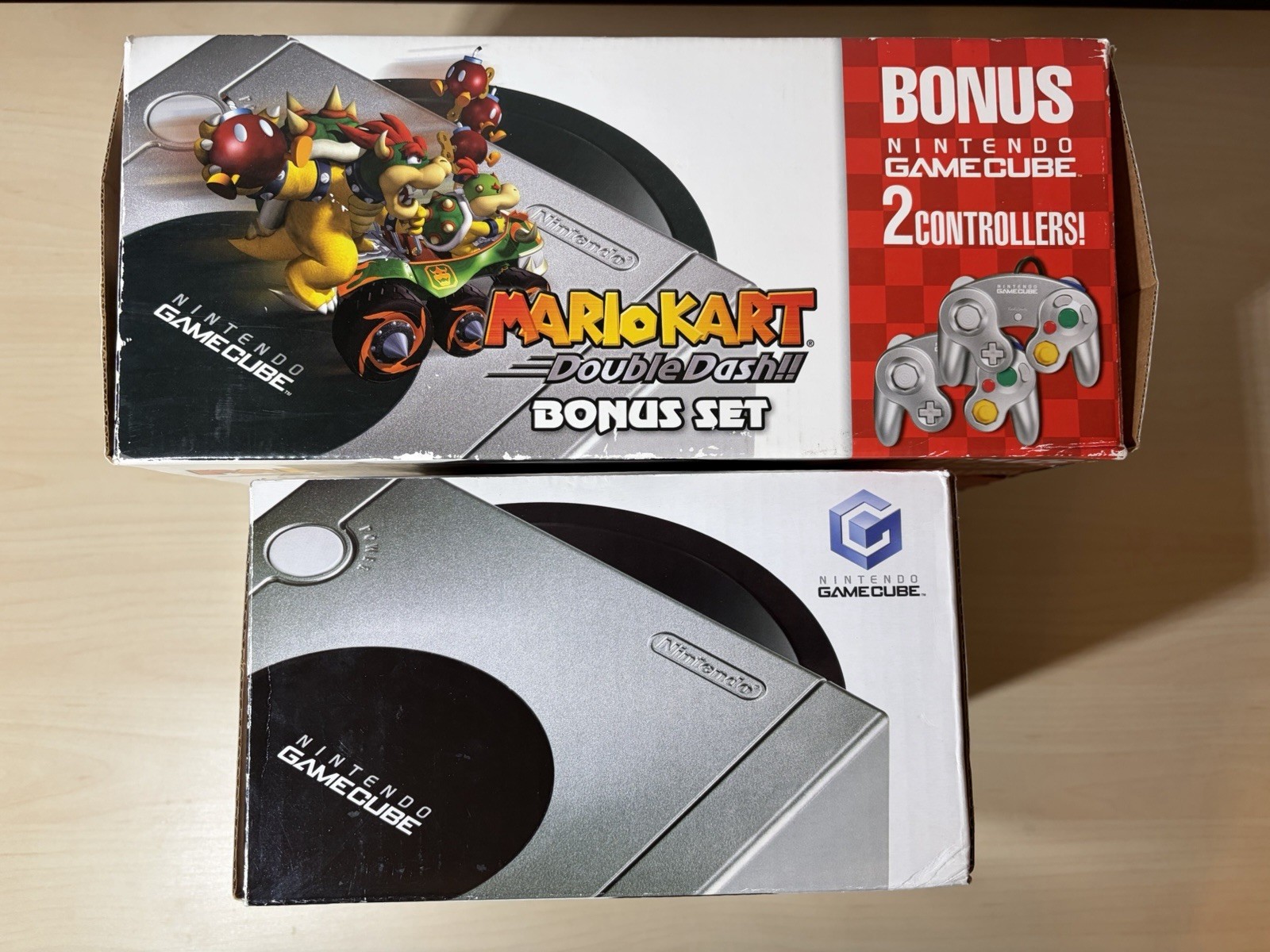 Nintendo GameCube Mario Kart Double Dash Bonus Set Complete Open Box