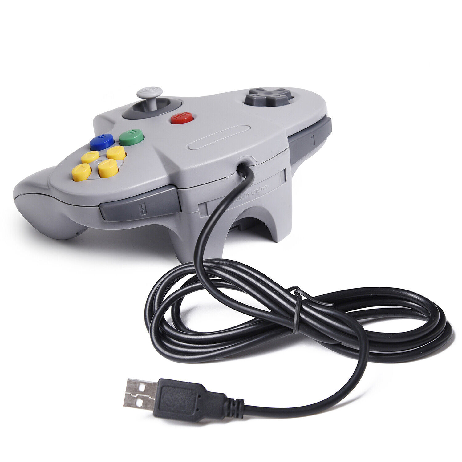 USB N64 Controller Wired PC Games Joystick For Raspberry Pi Mac PC Windows 2pack