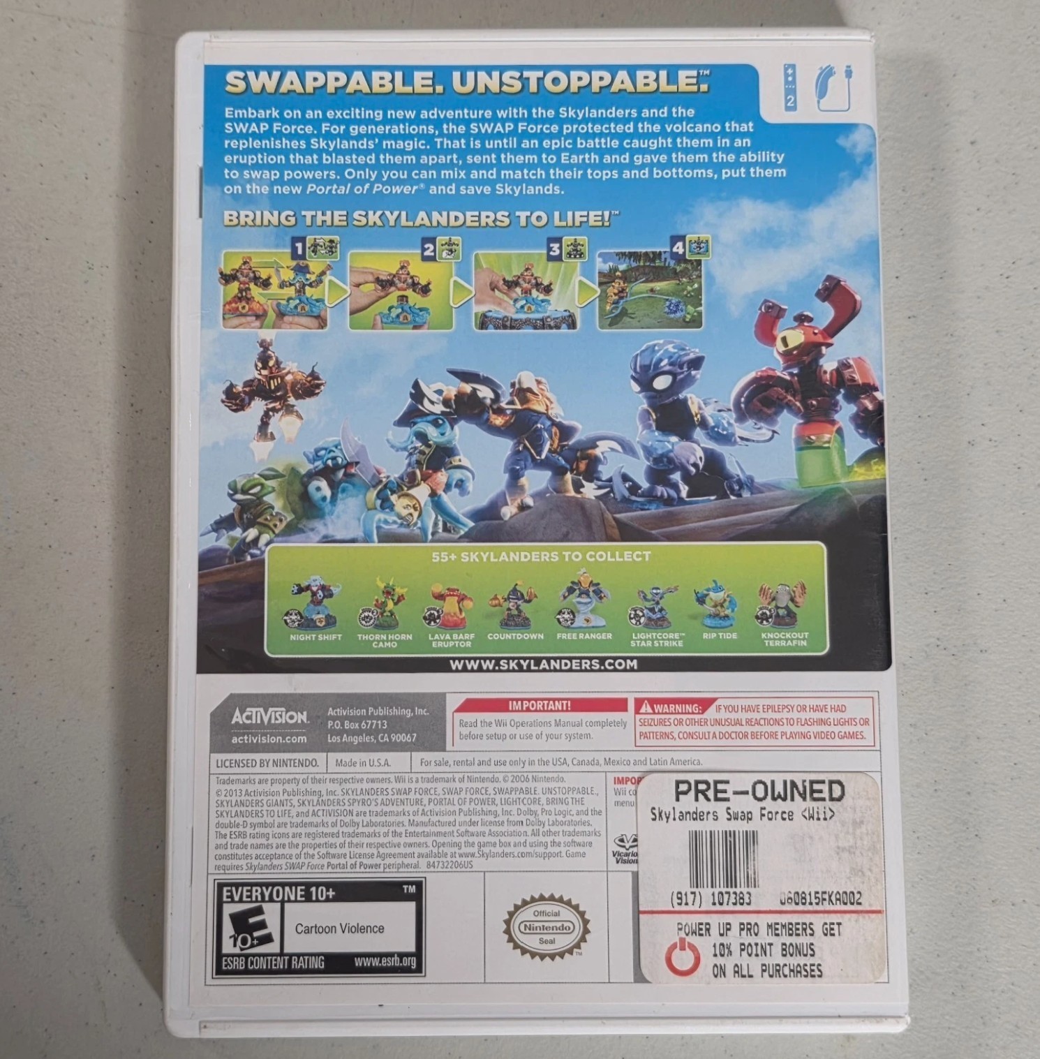 Skylanders Wii Game & Figure Lot Swap Force Giants Spyros Adventure McDonalds