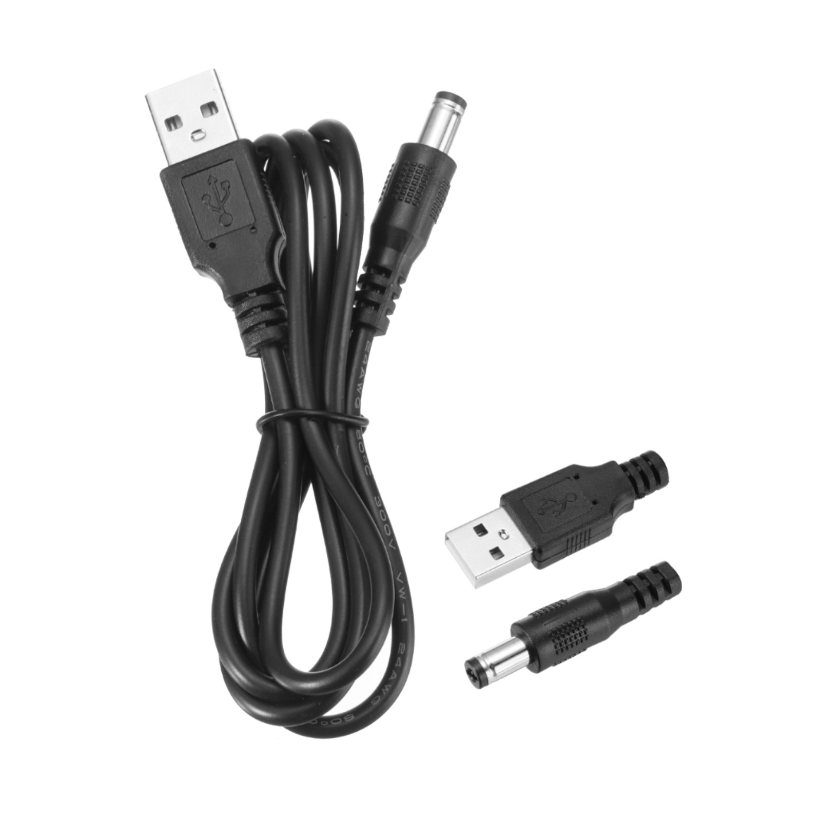 USB-DC Cable 5V 2A 5.5×2.1mm for [Brand] 1m Black