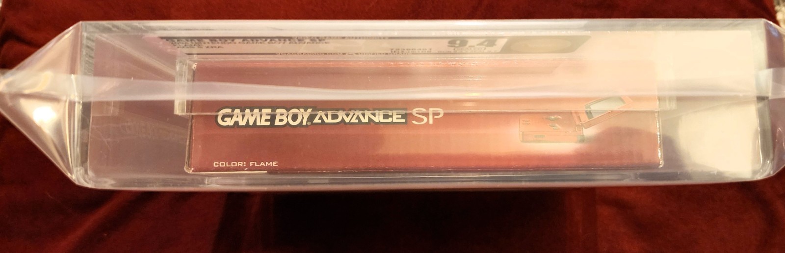 Graded 9.4 Nintendo Game Boy Advance SP Handheld System – Flame Red, LOOK!