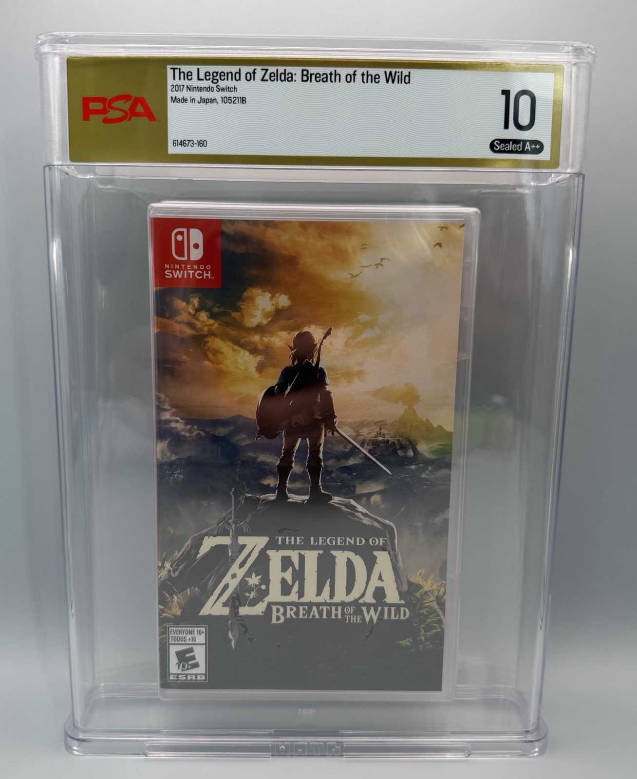 PSA 10 GEM MINT Legend of Zelda Breath of the Wild Sealed Nintendo Switch A++