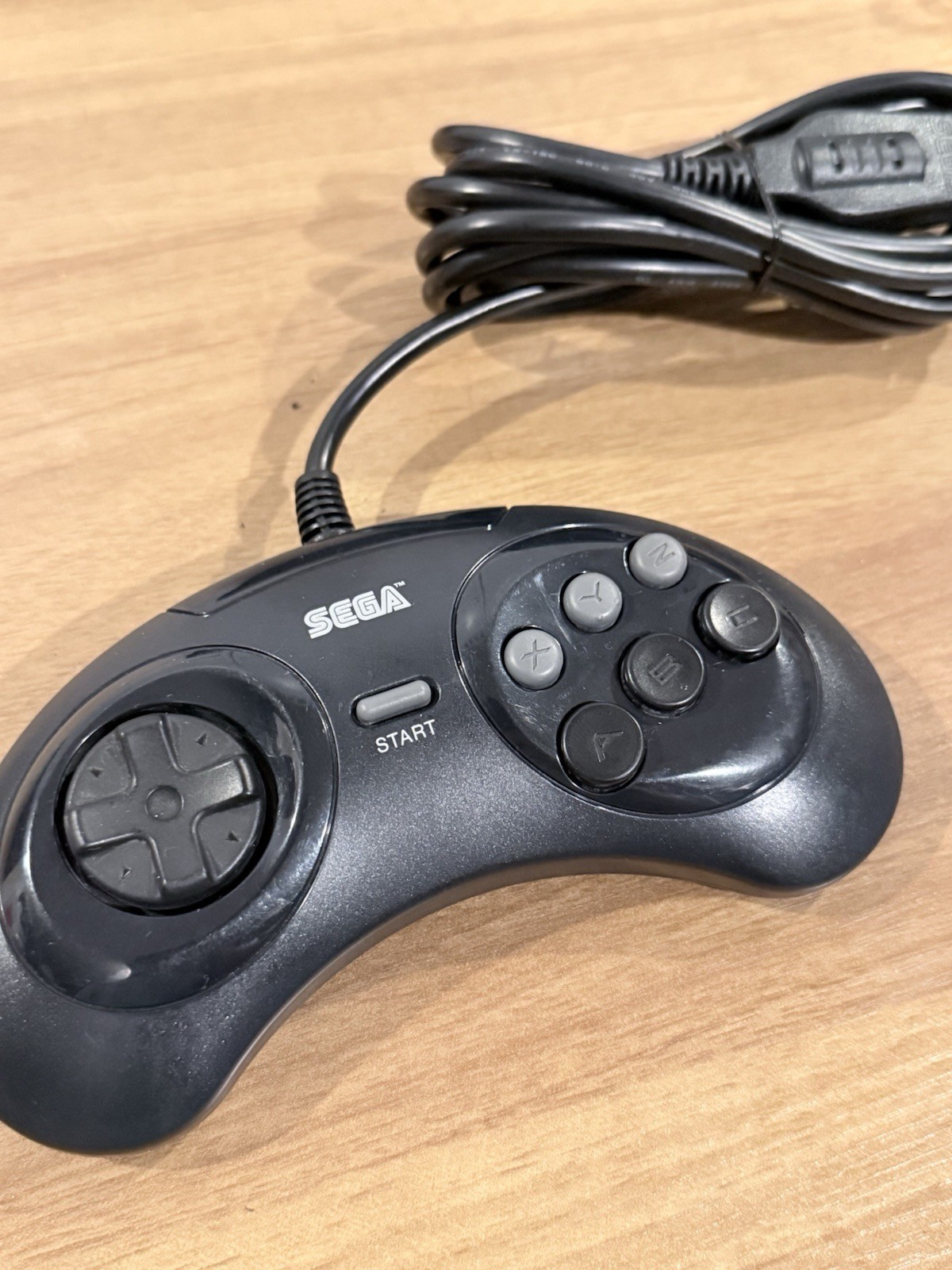 SEGA Genesis Model 2 Black Console 6-Button Controller MK-1631 Cleaned Tested