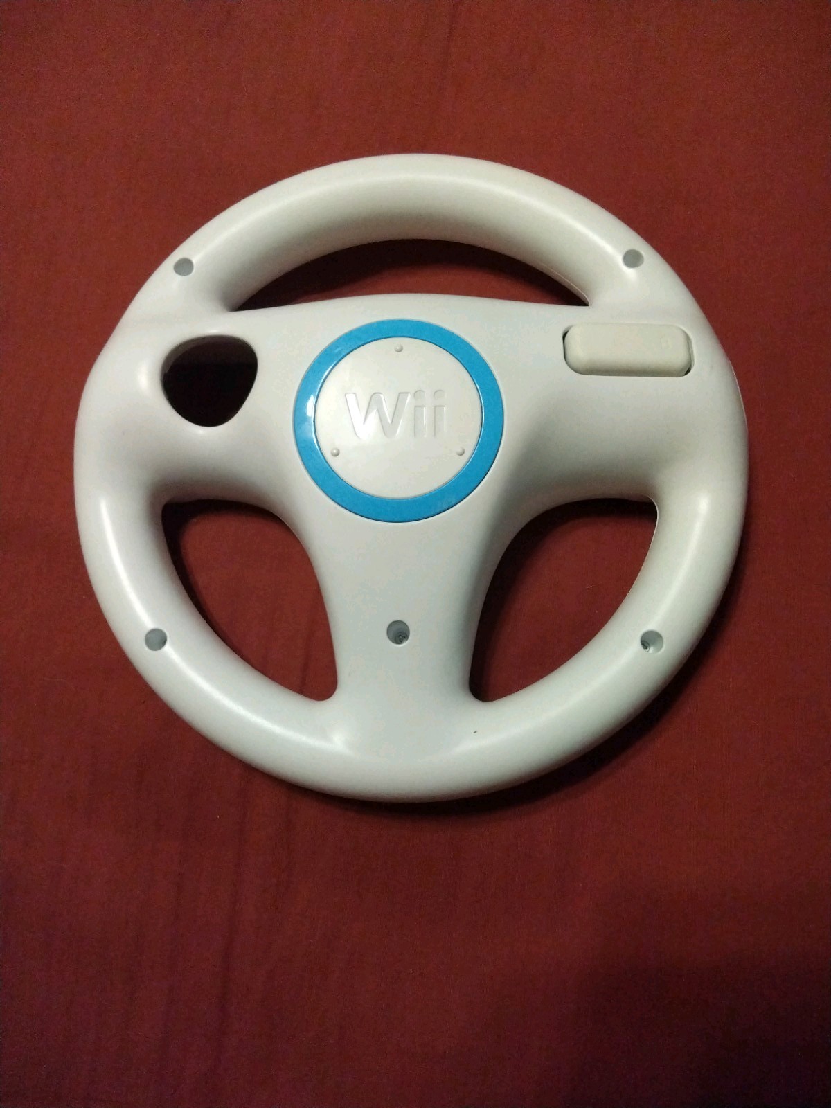 Nintendo Wii Mario Kart 2008 Steering Wheel And Manual Included