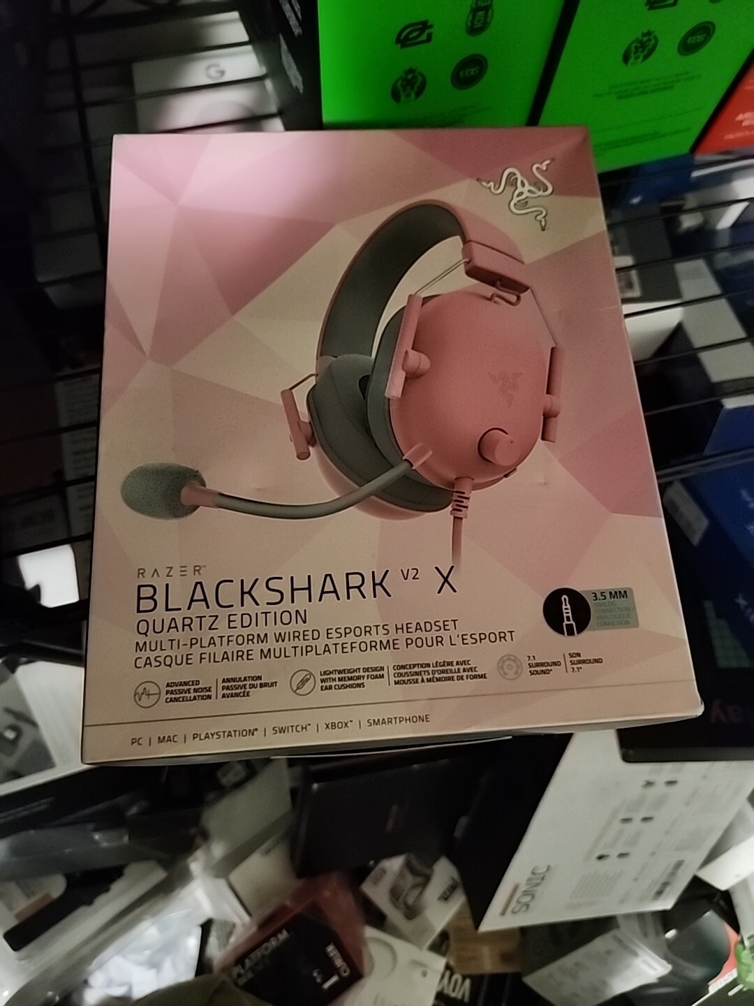 Razer BlackShark V2 X – Multi-platform wired esports Gaming Headset – Quartz