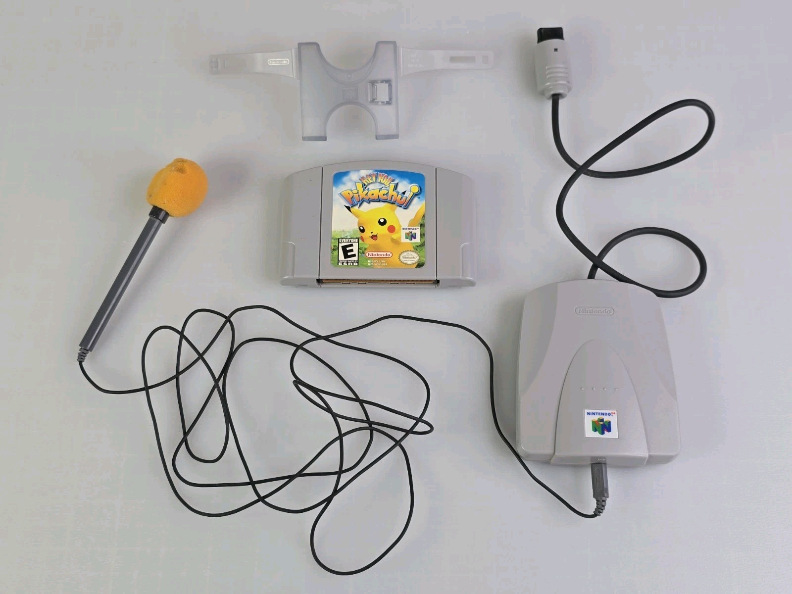 OEM Hey You Pikachu Nintendo 64 N64 Game Cartridge VRU Microphone Bundle LOOK !!