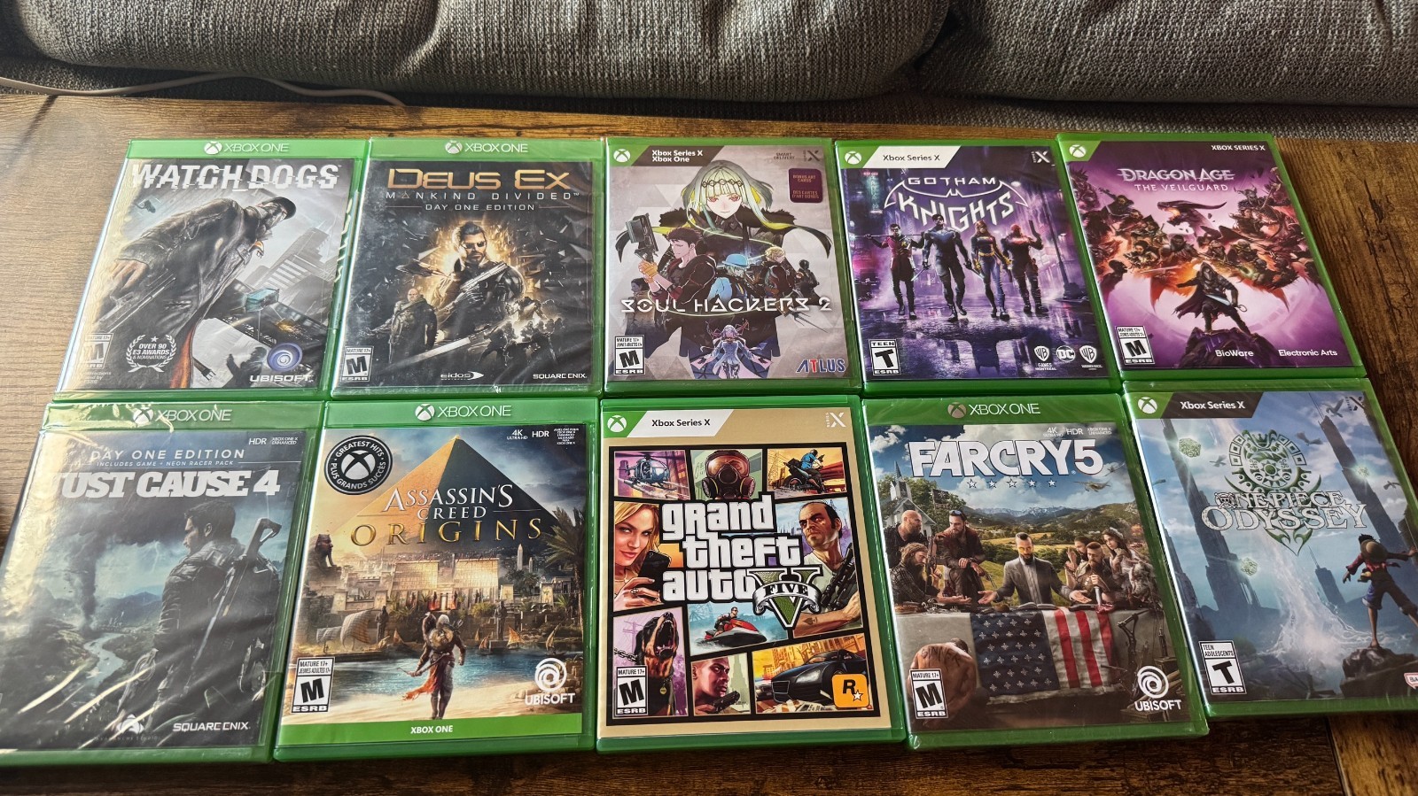 Xbox One Series X Game Lot – Watch Dogs, Grand Theft Auto, Assassin’s Creed