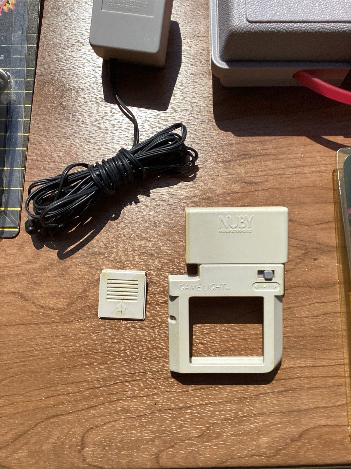Game Boy Rechargeable Battery Pack Lot Cleaning Kit Case Light Nuby Docs VTG