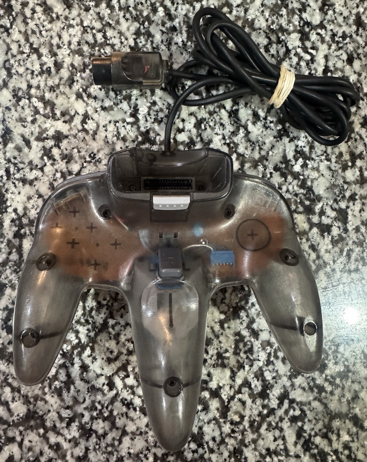 Nintendo 64 N64 Funtastic Authentic Smoke Black Grey Controller OEM Tested READ