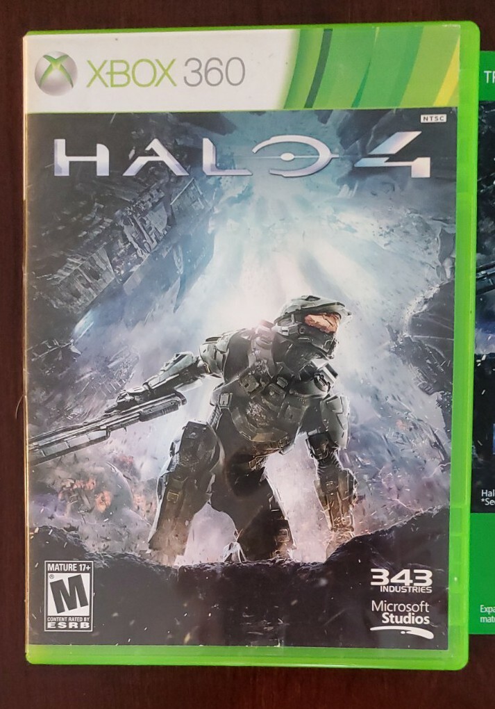 Halo 4 (2 Disc Set Microsoft Xbox 360, 2012 343 Industries) Complete VGC