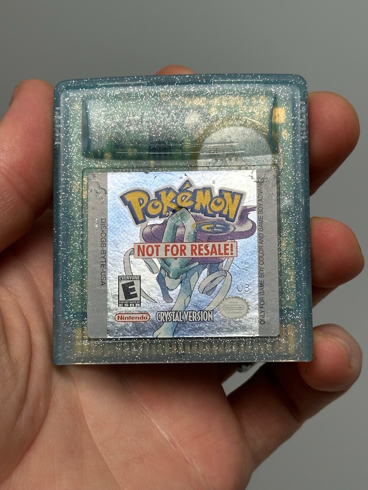 RARE Pokemon Crystal Version (Game Boy Color, 2001) “Not for Resale” Edition NFR