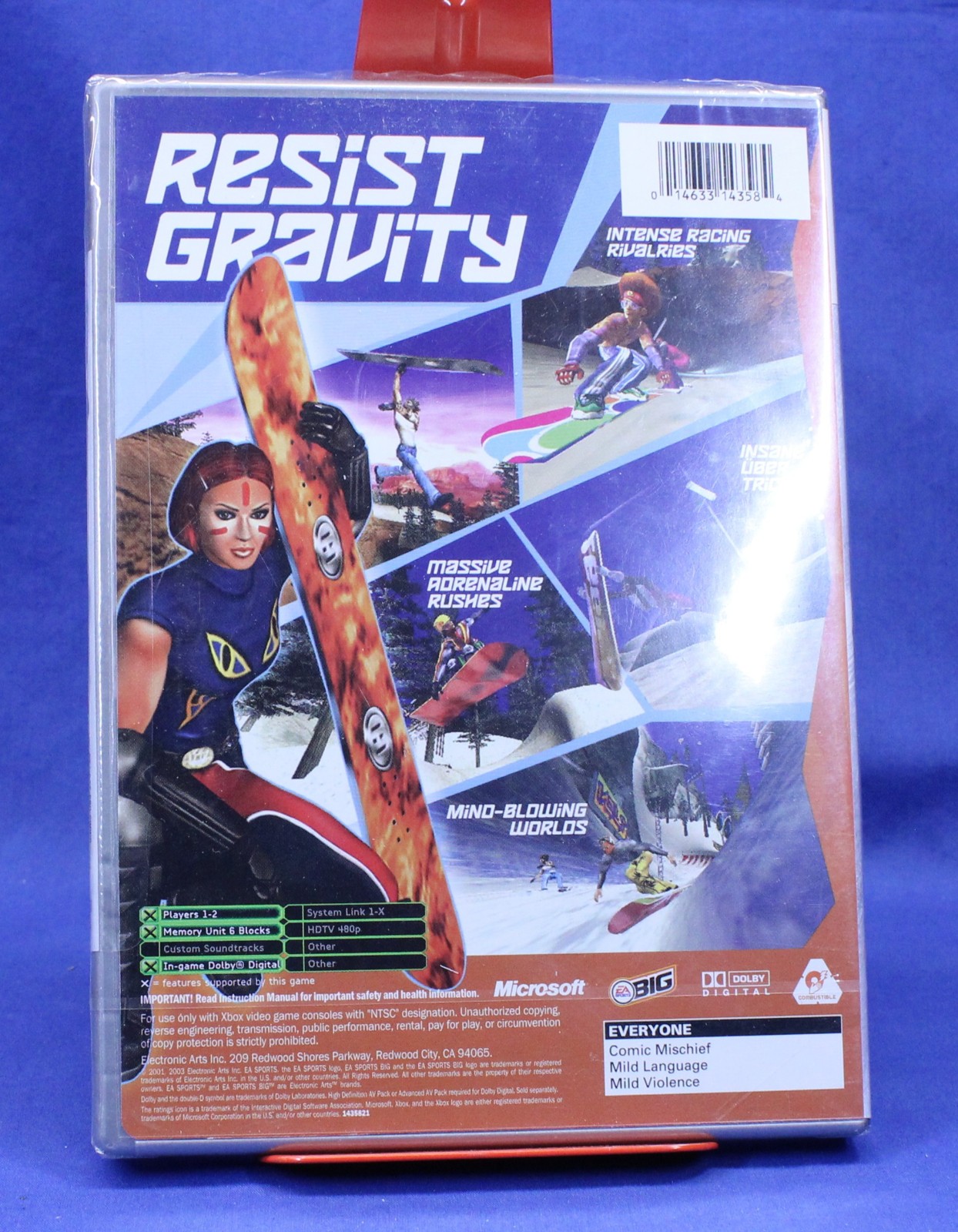EA Sports BIG Vintage 2001 SSX Tricky Xbox Platinum Hits Sealed New