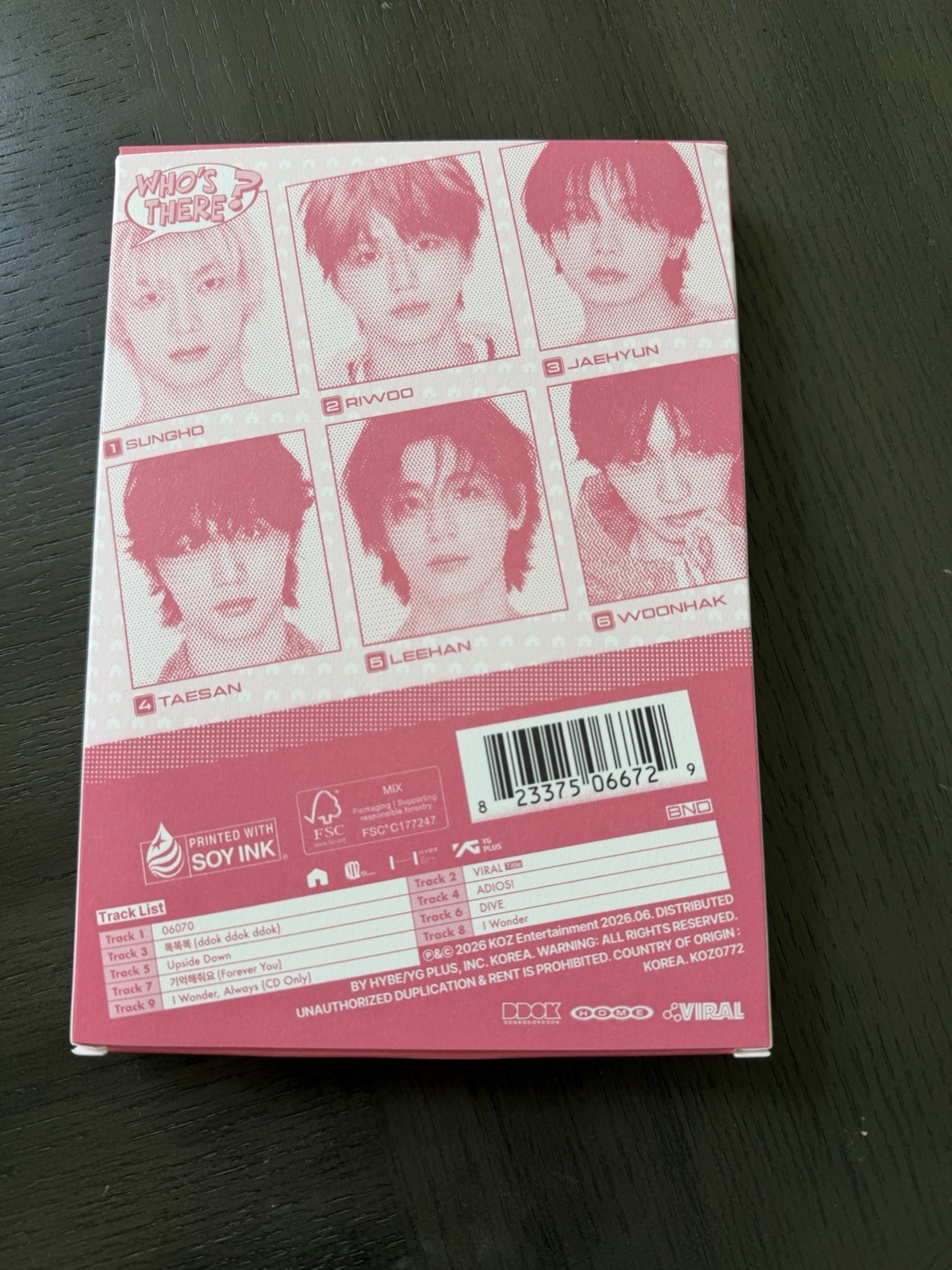 BOYNEXTDOOR Sweet Home album w/Photocard Booklet Sticker Poster (Riwoo version)