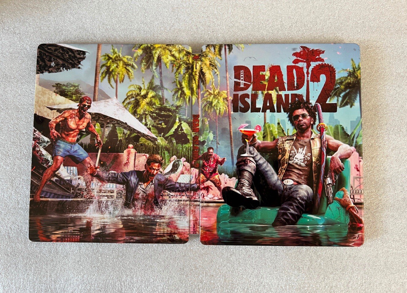 Dead Island 2 Custom Made G2 Steelbook Case PS4/PS5/Xbox (No Game) New