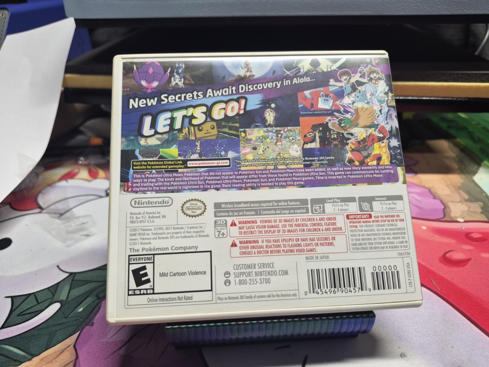Pokémon Ultra Moon Nintendo 3DS Complete CIB w/ Case & Manual Tested Authentic
