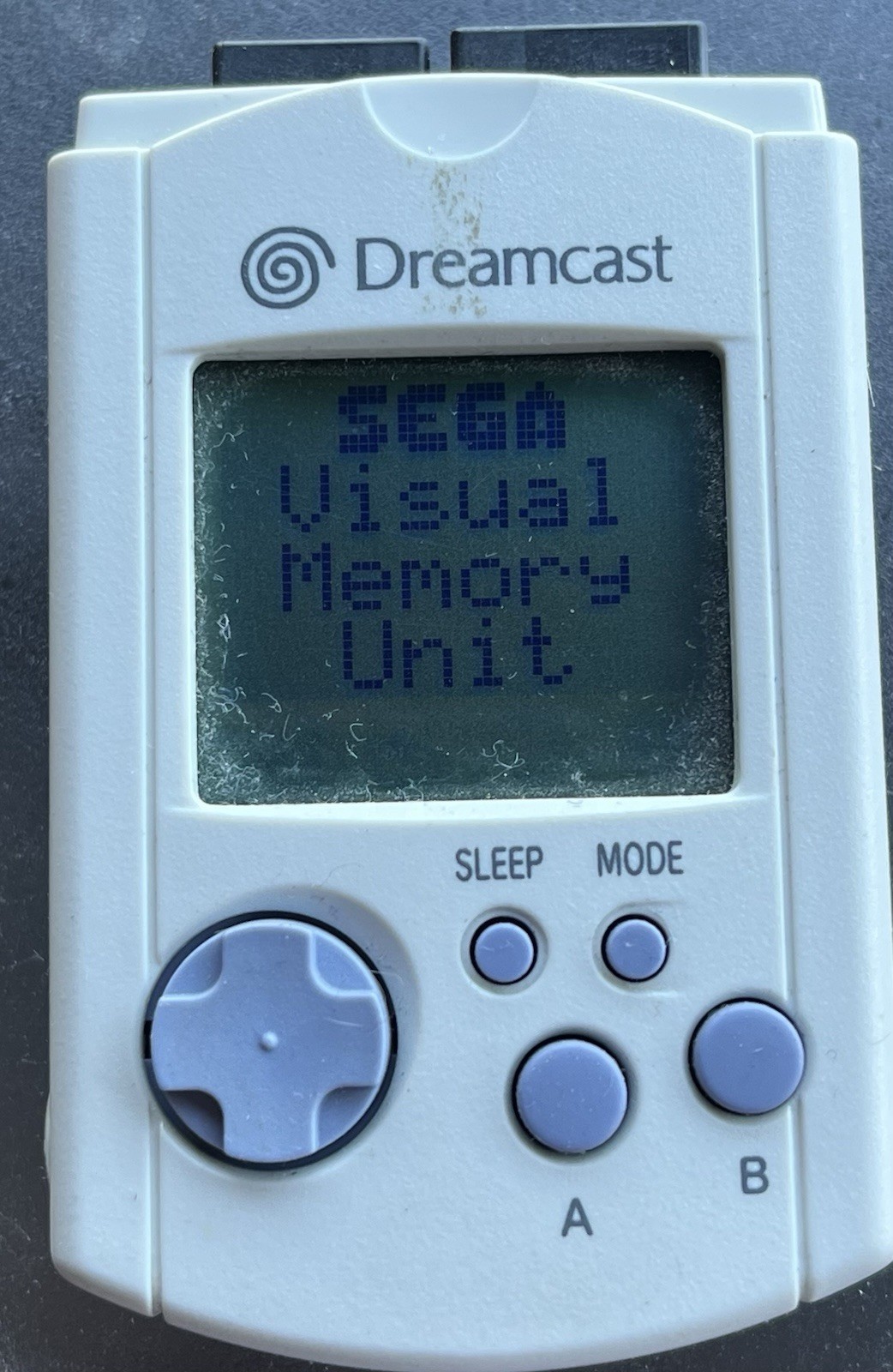 SEGA Dreamcast VMU Visual Memory Unit Memory Card HKT-7000 White LCD