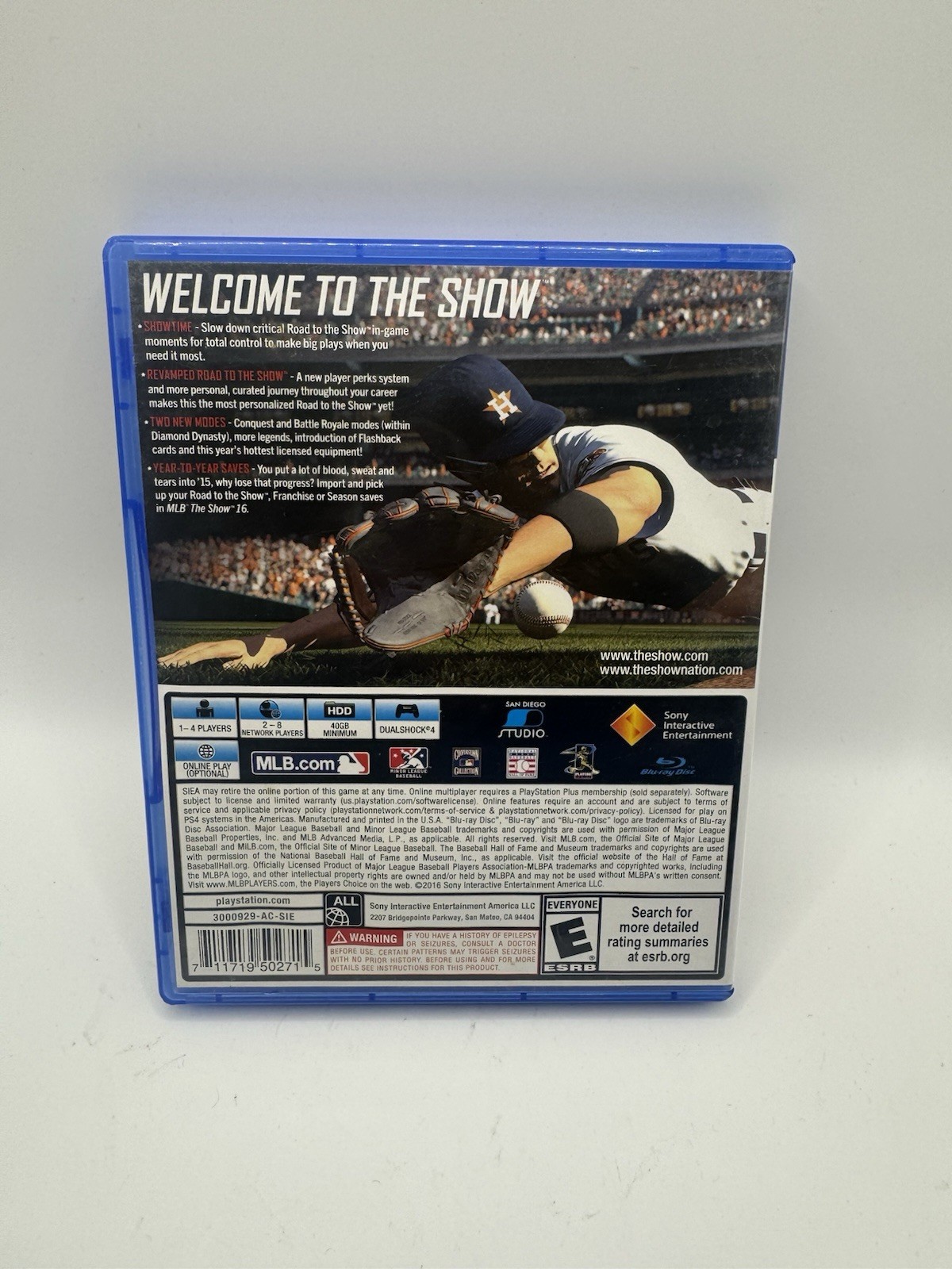 MLB The Show 16 PS4 Complete Tested Works Baseball Game PlayStation Exclusive