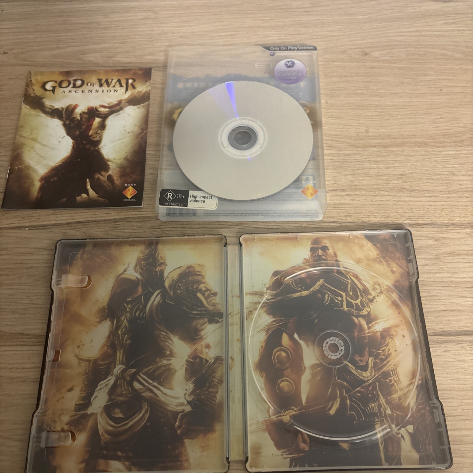 God Of War Ascension Special Steelbook Edition Sony Playstation 3 PS3
