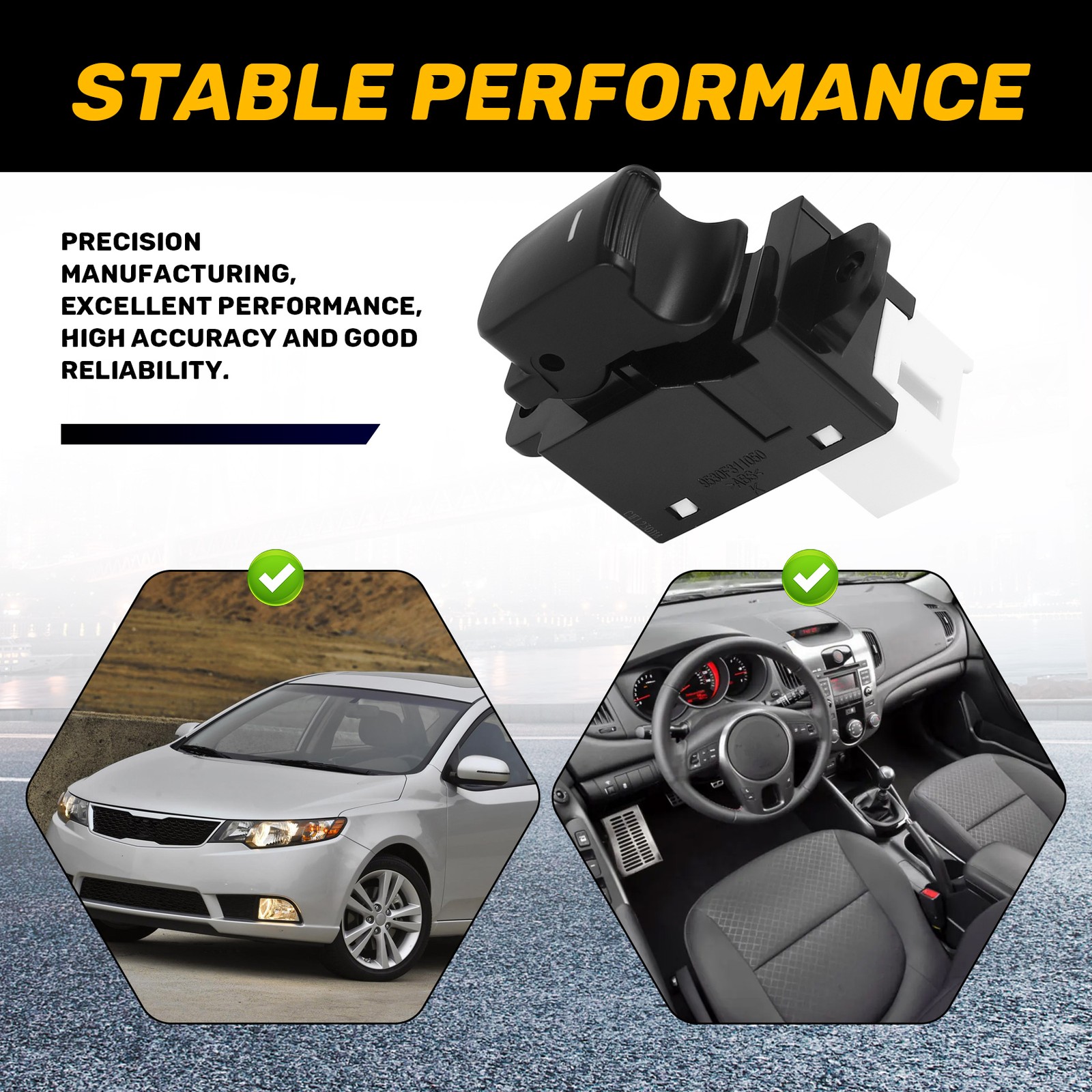 For FORTE Cerato 2011 2012 Electric Master Window Control Single Button3640
