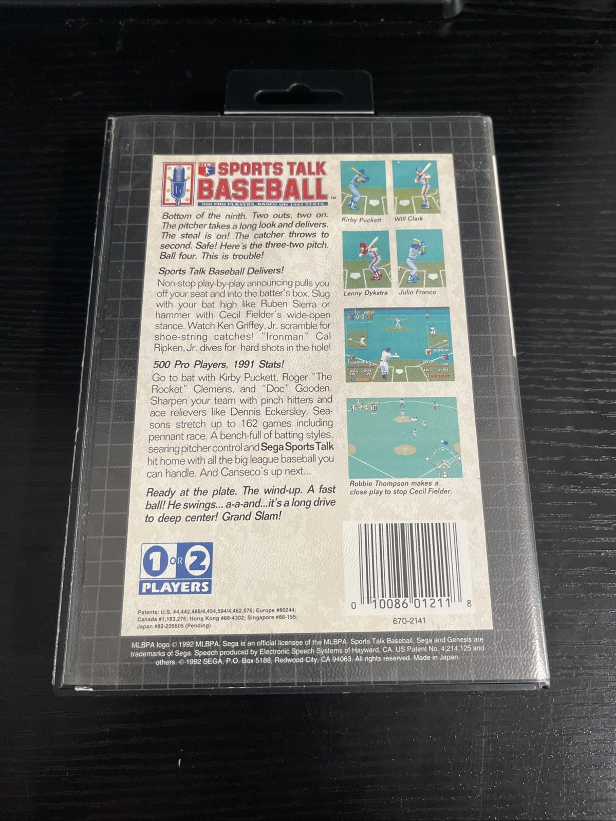 Sports Talk Baseball MLB – SEGA Genesis, Case & Cartridge, Tested & Working