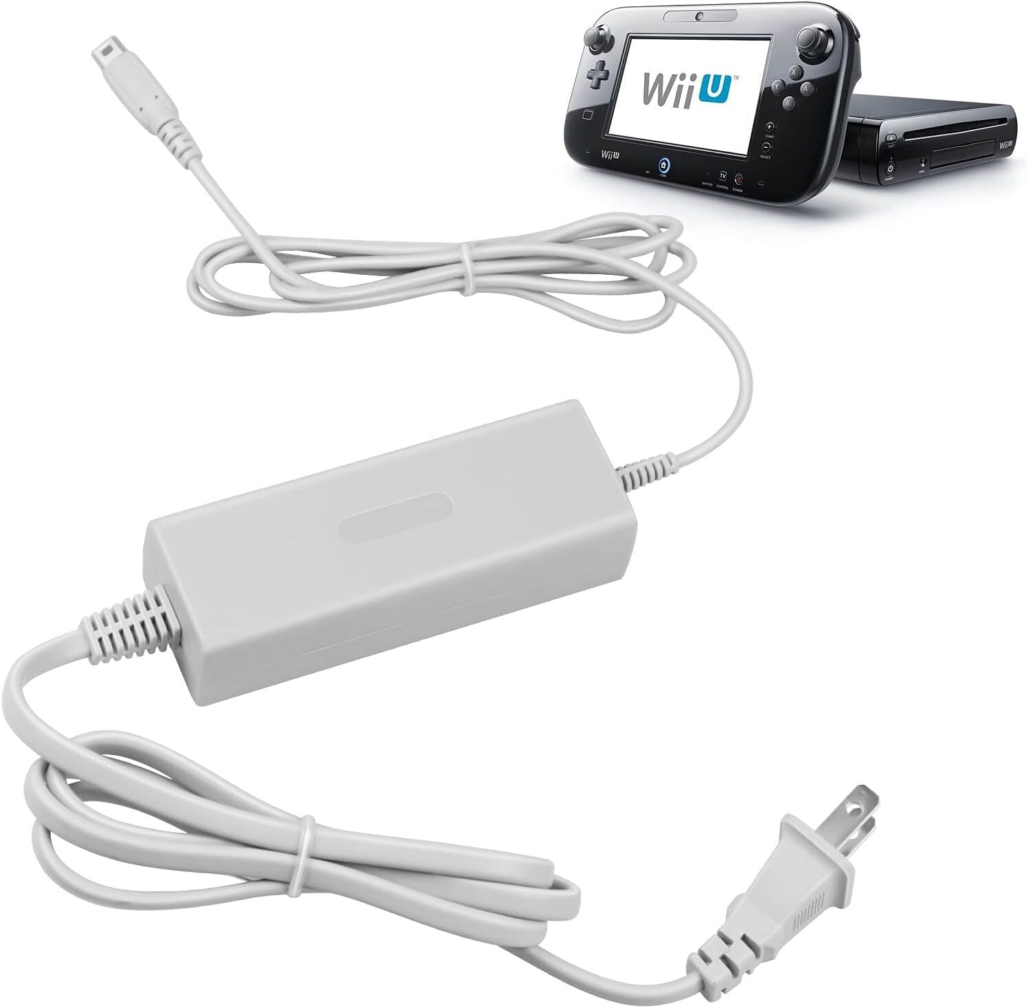 AC Power Supply Charging Adapter Cable Charger For Nintendo Wii U GamePad Lot