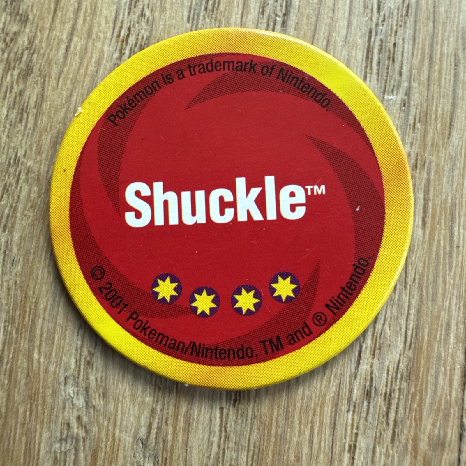 Vintage Tomy Pokemon Shuckle Figure with Battle Disc