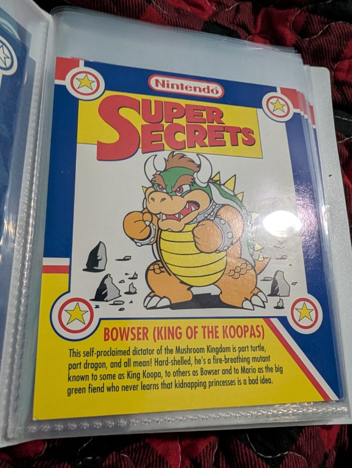 Super Mario Nintendo Secrets Pepsi Cards Complete Set In Notebook. Rare